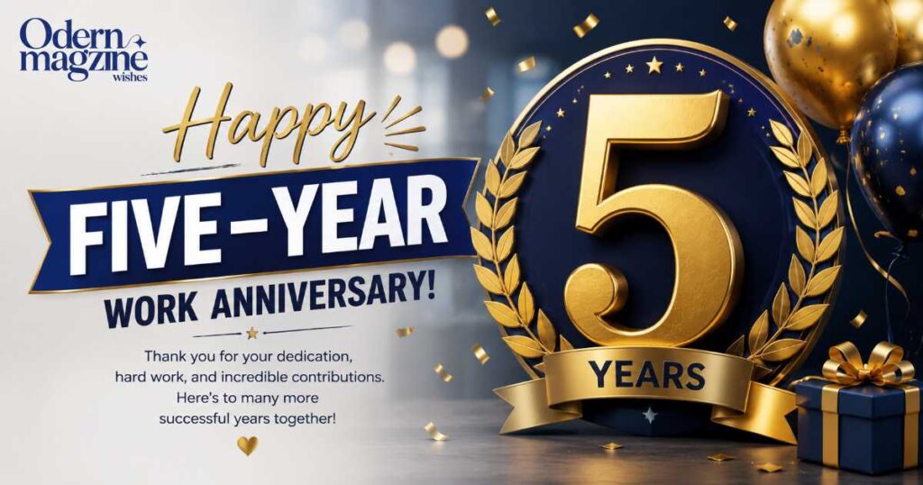 Five-year work anniversary