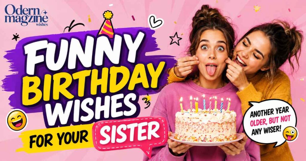 Funny Birthday Wishes for Your Sister