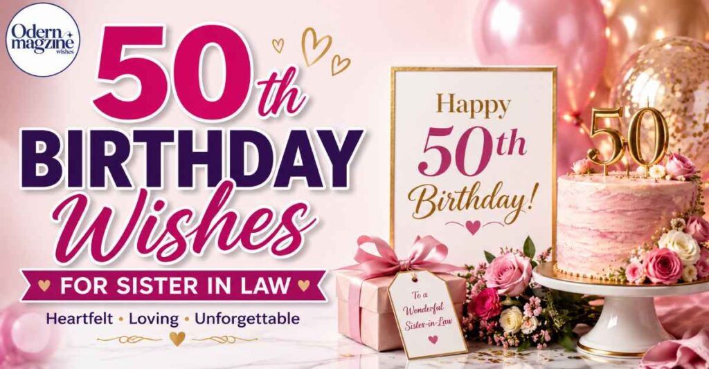 50th Birthday Wishes for Sister in Law
