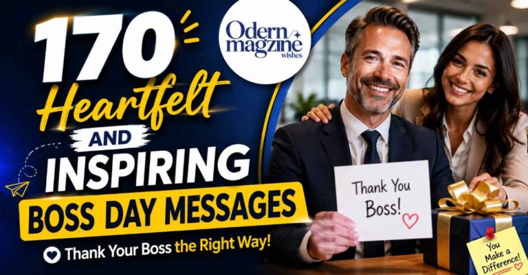 170 Heartfelt and Inspiring Boss Day Messages
