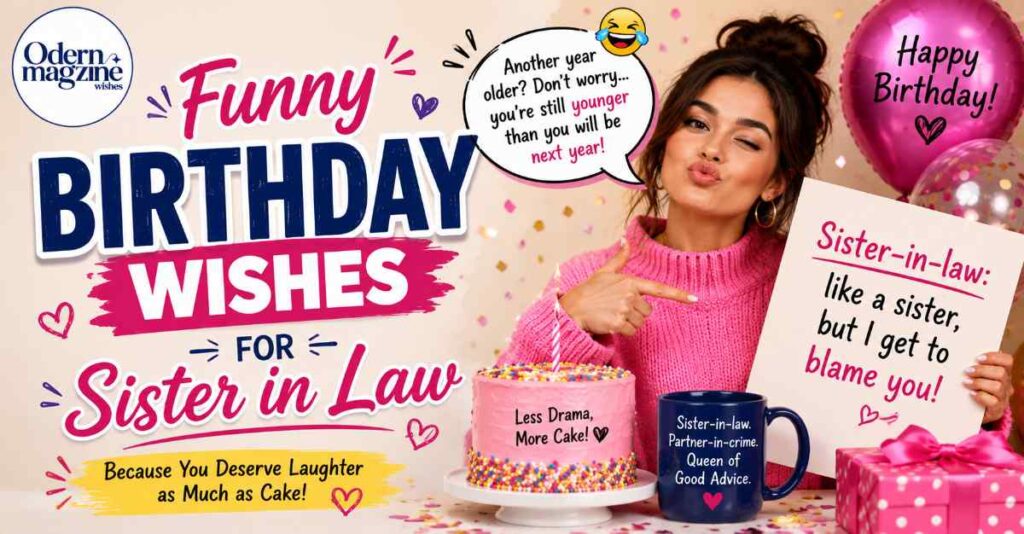 Funny Birthday Wishes for Sister in Law
