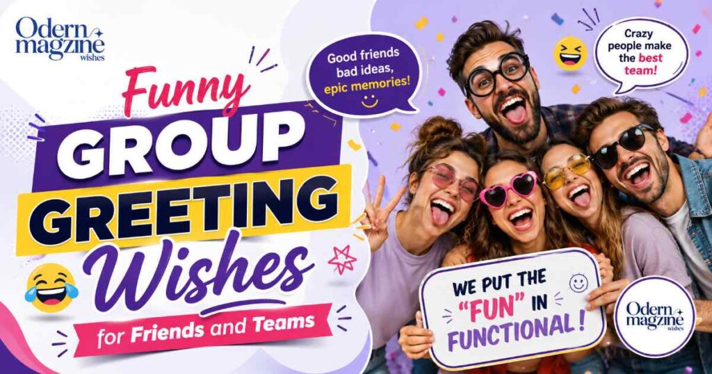 Funny Group Greeting Wishes for Friends and Teams