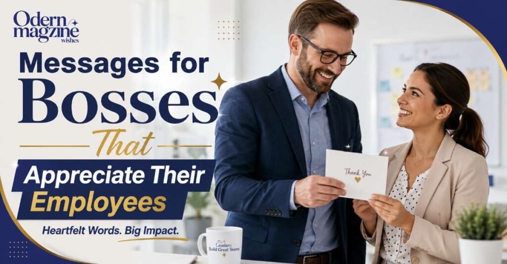 Messages for Bosses That Appreciate Their Employees