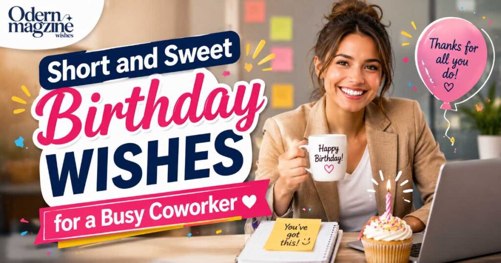 Short and Sweet Birthday Wishes for a Busy Coworker
