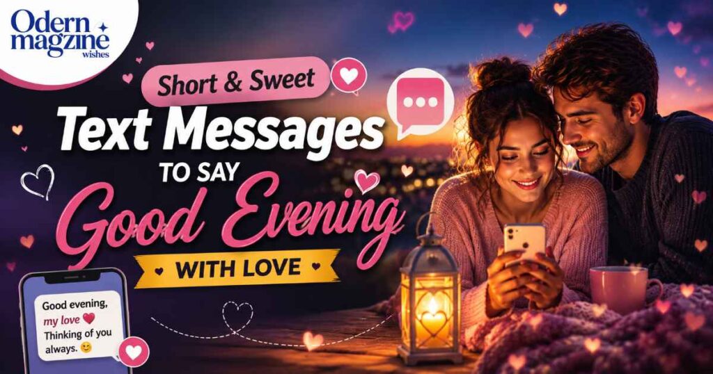Short and Sweet Text Messages to Say Good Evening with Love