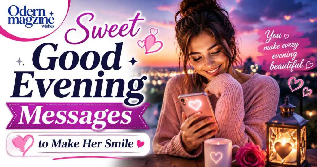 Sweet Good Evening Messages to Make Her Smile