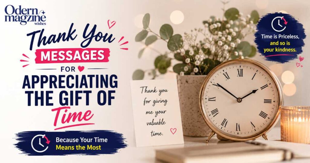 Thank You Messages for Appreciating the Gift of Time