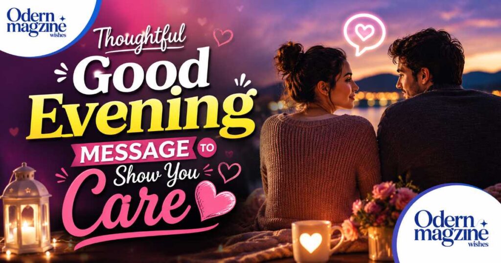 Thoughtful Good Evening Message to Show You Care